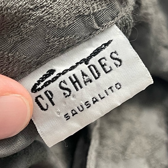 Vintage CP Shades Floral Victorian Button Down Short Sleeve Maxi Dress Grey M - Picture 2 of 5